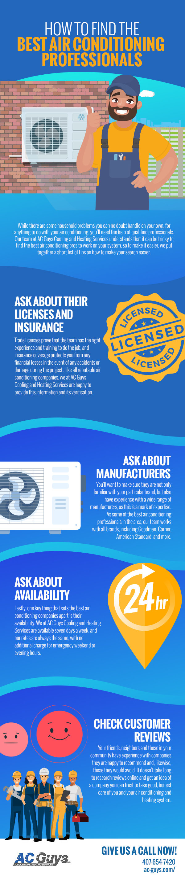 How to Find the Best Air Conditioning Professionals [infographic]
