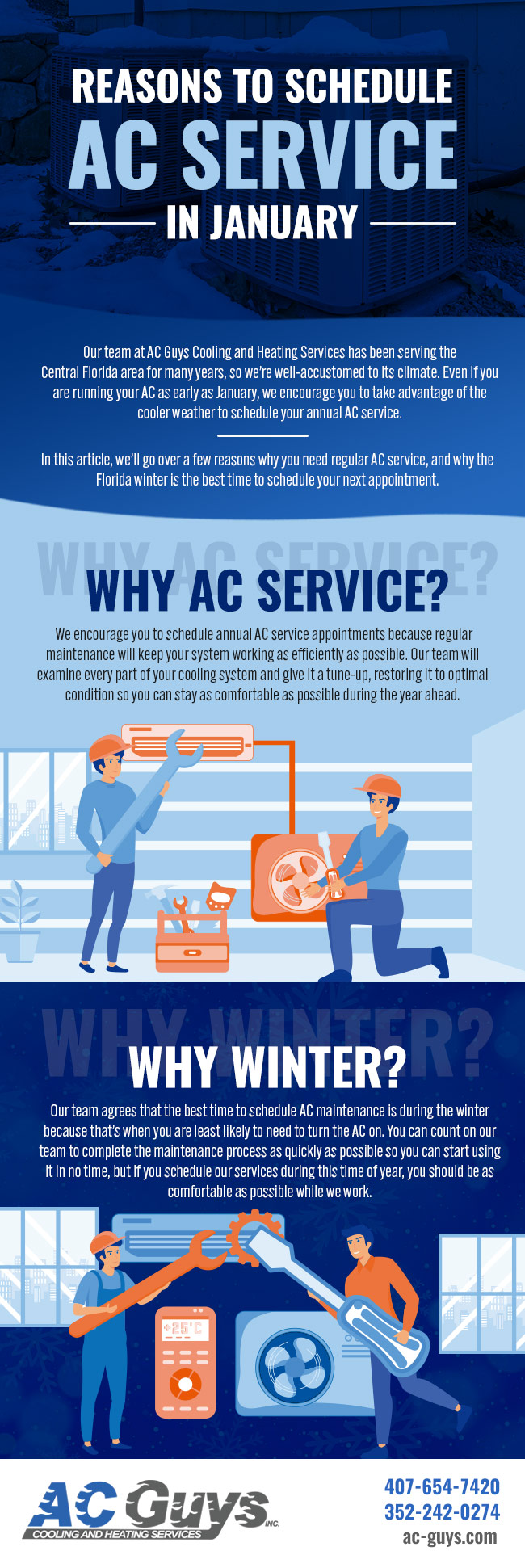 Reasons to Schedule AC Service in January [infographic]