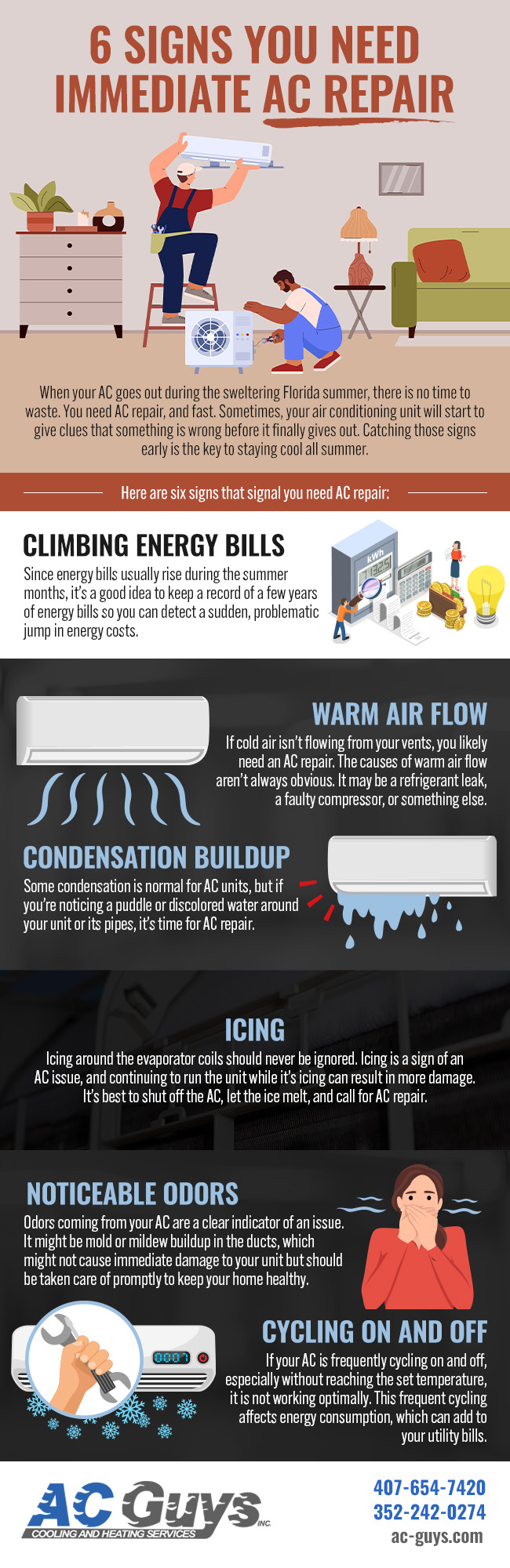 6 Signs You Need Immediate AC Repair
